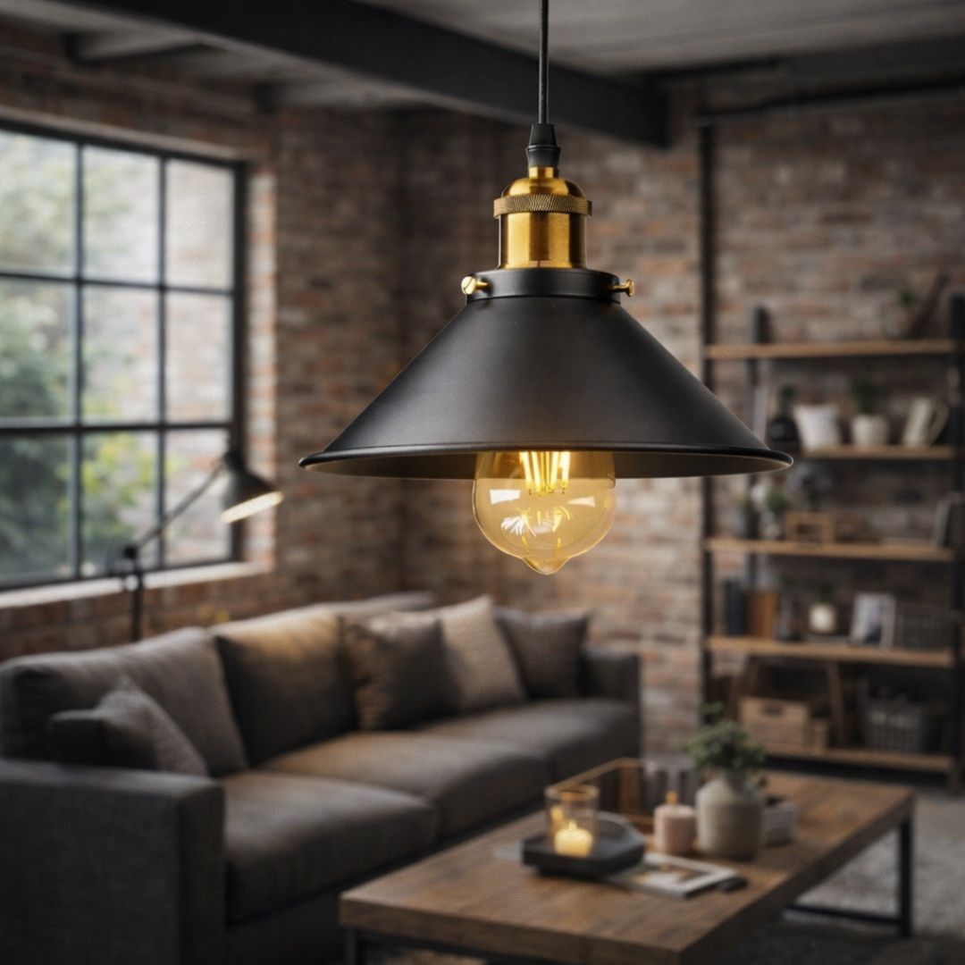 Lámpara Colgante Loft Paris - Metal / Incluye Ampolleta