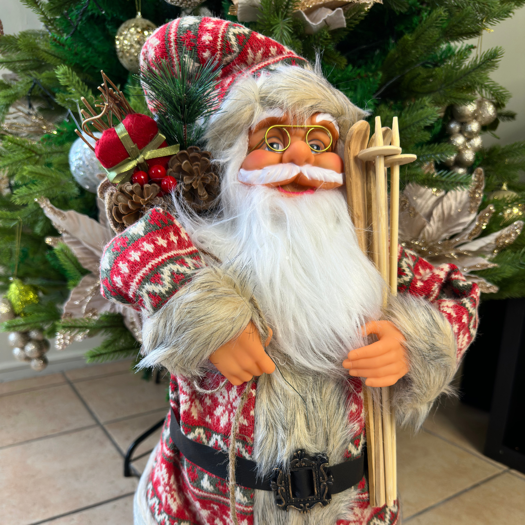 Santa Nórdico -  Decorativo Navideño - Alto 60 cm
