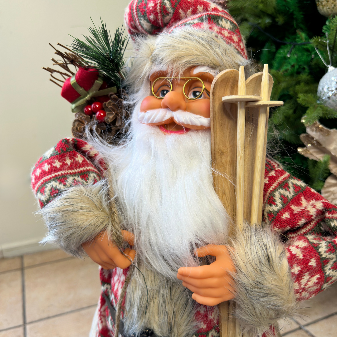 Santa Nórdico -  Decorativo Navideño - Alto 60 cm