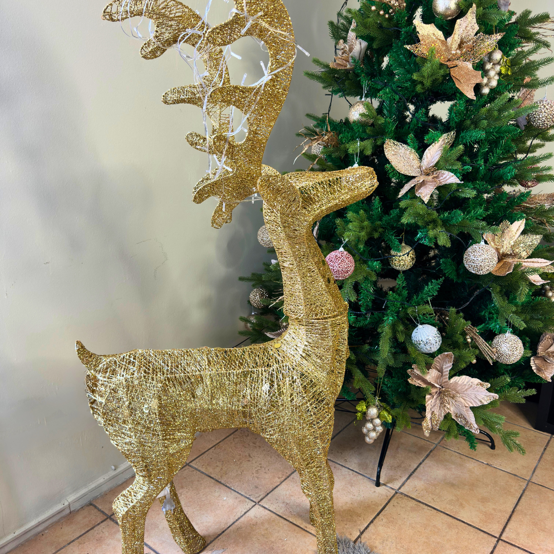 Reno Brillo de Navidad - Luz Cálida/Enchufe