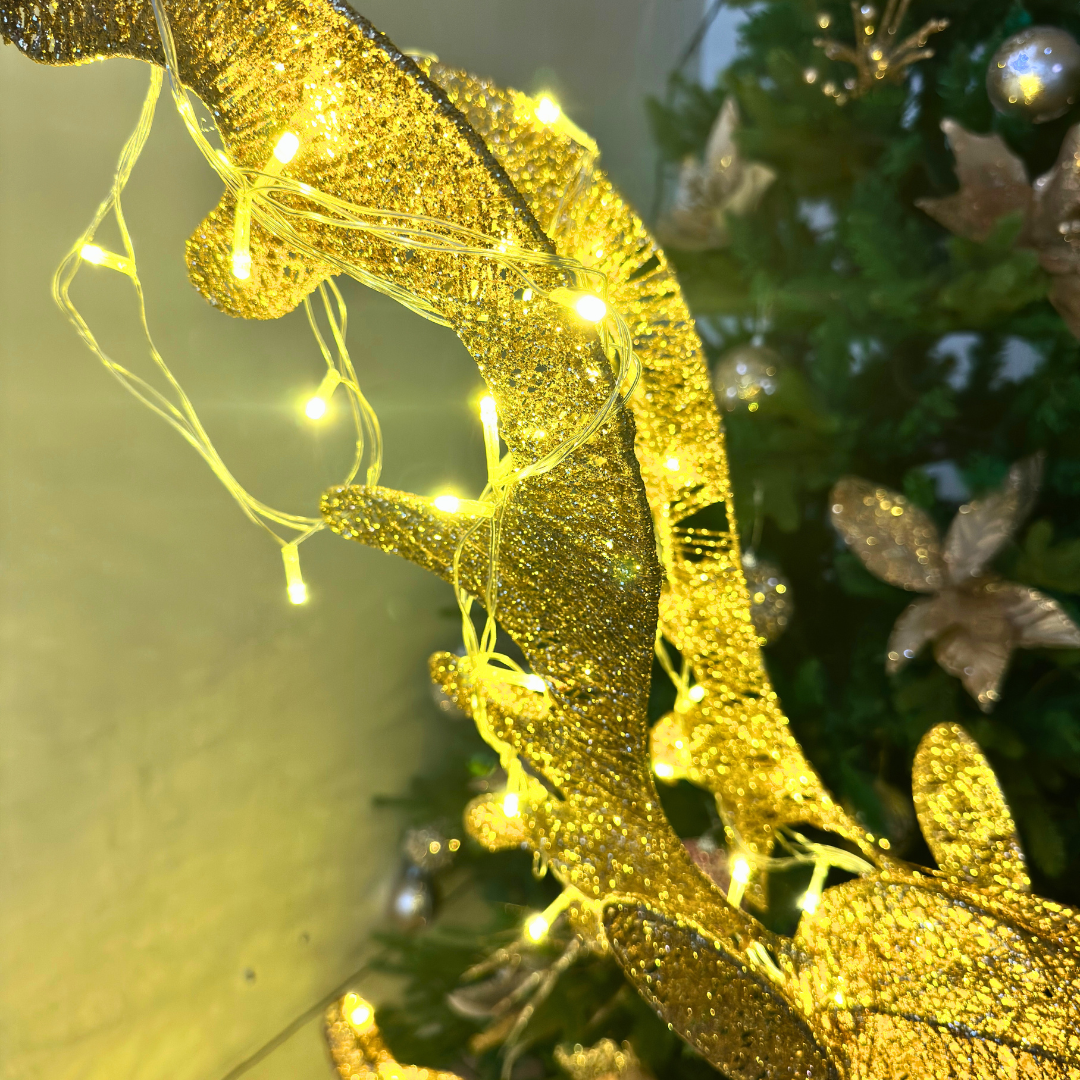 Reno Brillo de Navidad - Luz Cálida/Enchufe