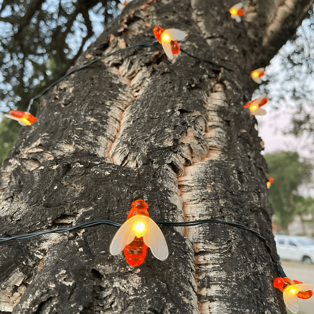 Guirnalda Abejas Solares - Luz Cálida o Multicolor / Largo 5 m - Disponible en Dreamy Home!