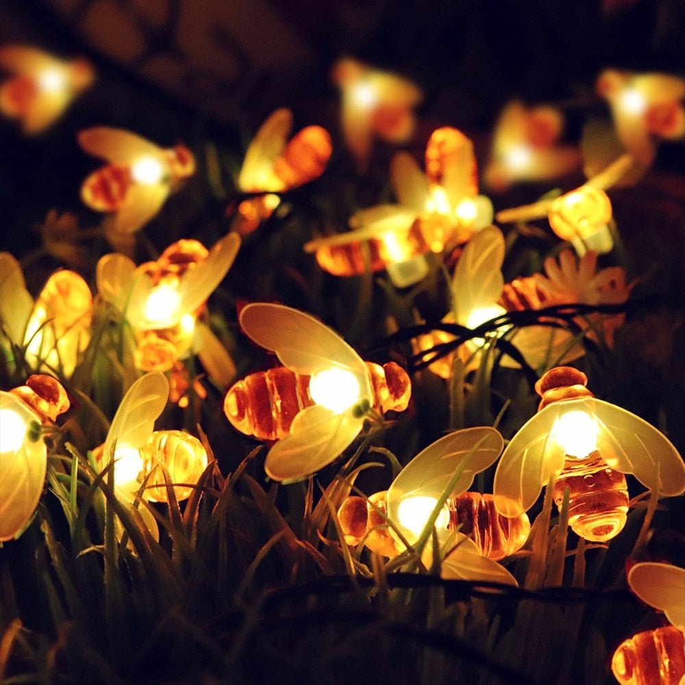 Guirnalda Abejas Solares - Luz Cálida o Multicolor / Largo 5 m - Disponible en Dreamy Home!