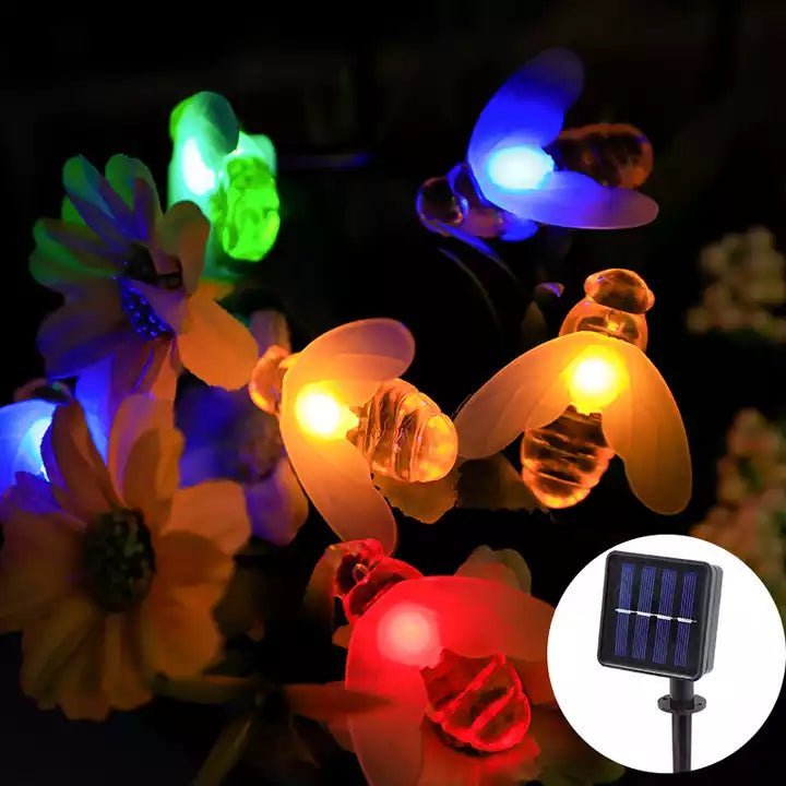 Guirnalda Abejas Solares - Luz Cálida o Multicolor / Largo 5 m - Disponible en Dreamy Home!