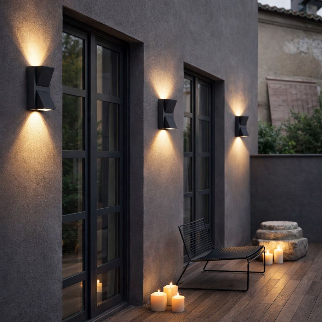 Apliqué Bidireccional - Luz Cálida / IP44 / Metal - Disponible en Dreamy Home!