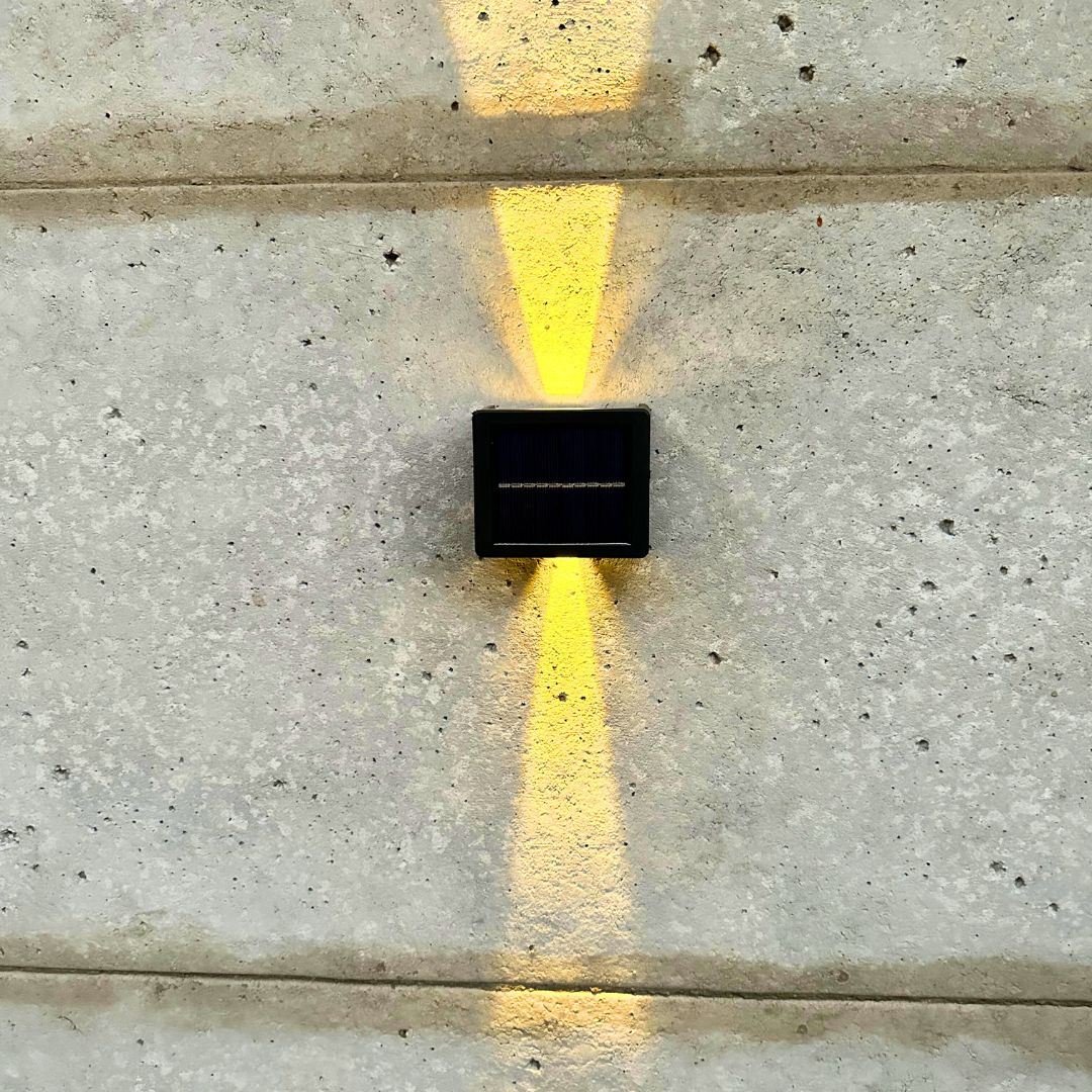 Apliqué Cuadrado Solar - Haz de Luz Ajustable / Luz Cálida y Fría / IP65 - Iluminación - Disponible en Dreamy Home!