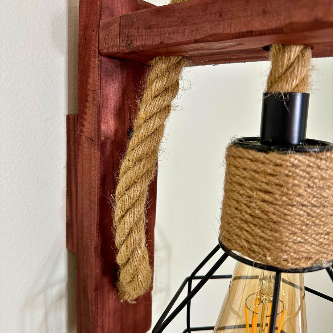 Apliqué Frideko - Madera y Metal / Incluye Ampolleta - Disponible en Dreamy Home!