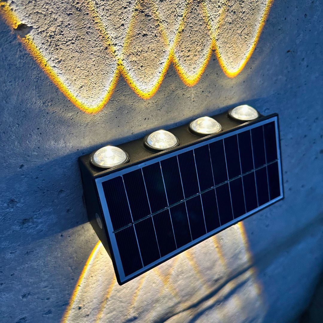 Apliqué Bidireccional Moderno Solar - Luz Cálida / IP65 - Iluminación - Disponible en Dreamy Home!