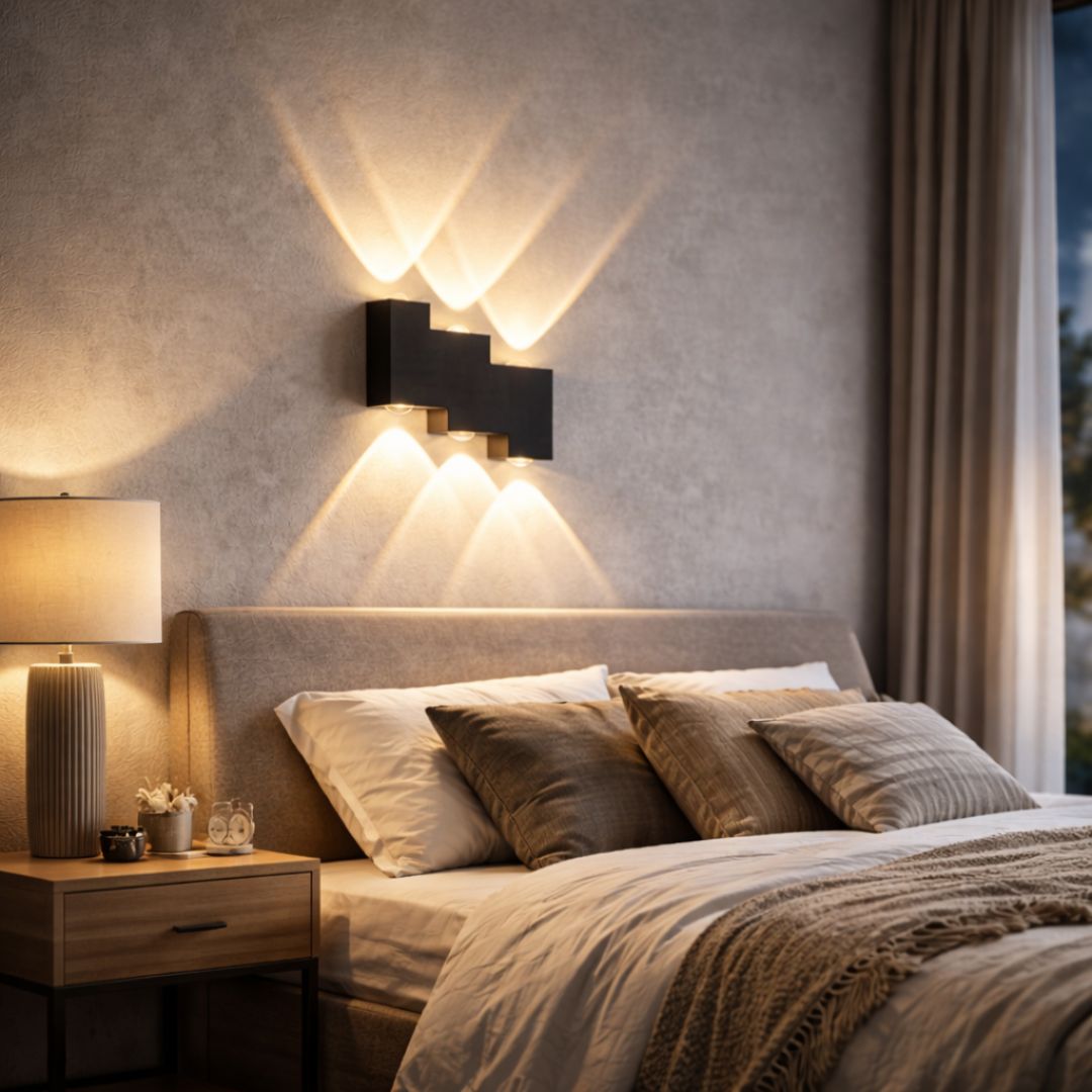 Apliqué zigzags - Luz Cálida / IP44 / Metal - Disponible en Dreamy Home!