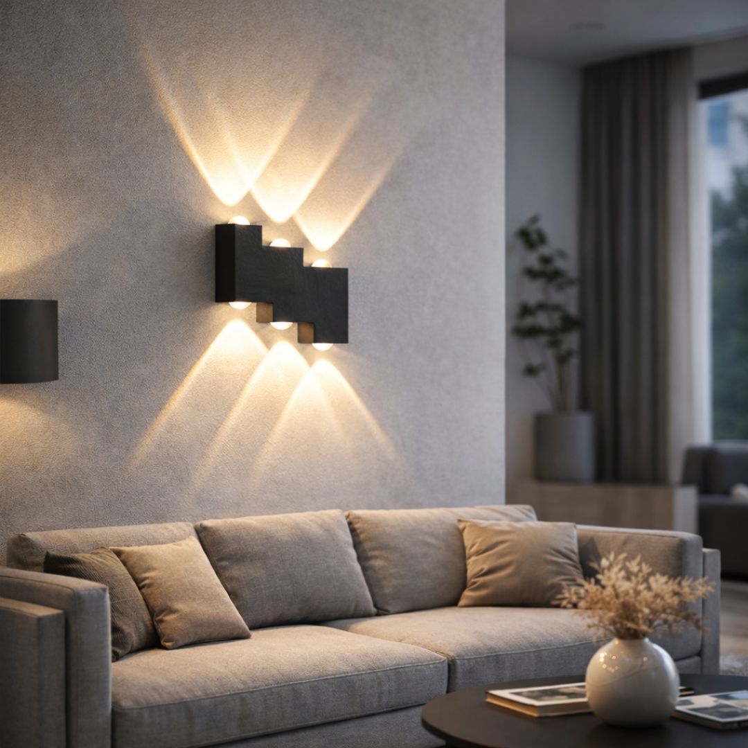 Apliqué zigzags - Luz Cálida / IP44 / Metal - Disponible en Dreamy Home!