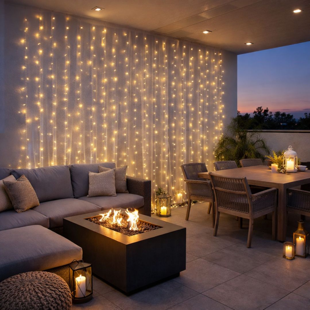 Cascada de Luces Hada - Luz Cálida / 3x3 m / USB - Decoración - Disponible en Dreamy Home!