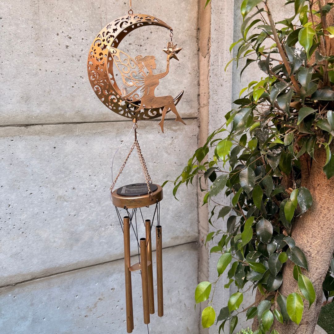 Colgante de Viento de Hada Solar - Luz Cálida / Metal / IP44 - Disponible en Dreamy Home!