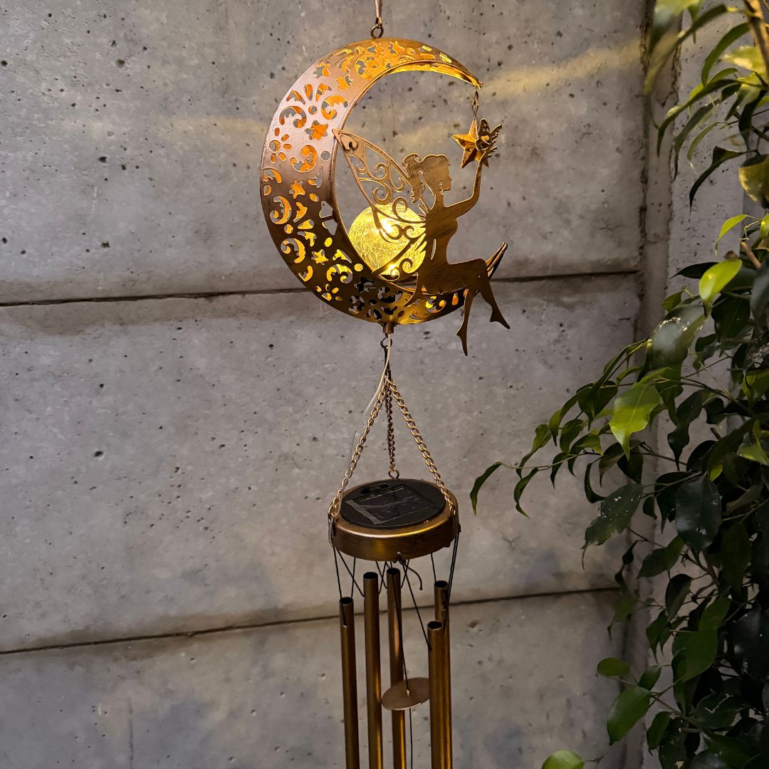 Colgante de Viento de Hada Solar - Luz Cálida / Metal / IP44 - Disponible en Dreamy Home!