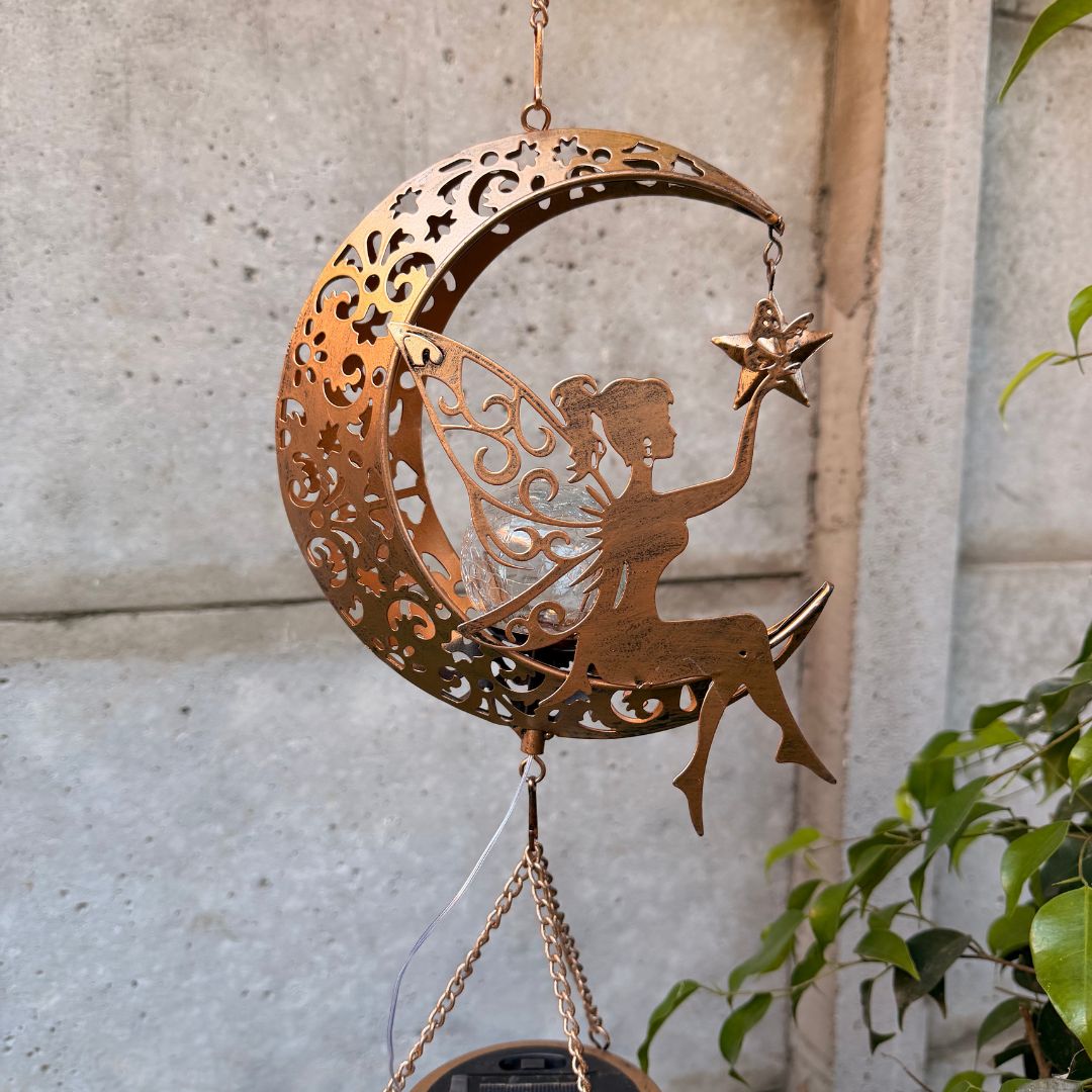 Colgante de Viento de Hada Solar - Luz Cálida / Metal / IP44 - Disponible en Dreamy Home!