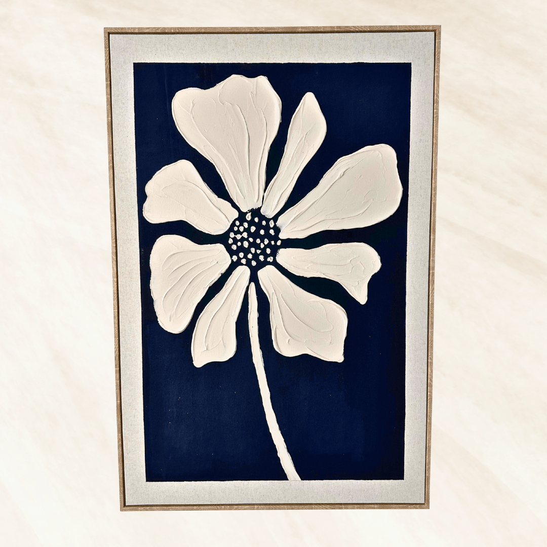 Cuadro Flor Serena - Relieve - 90 x 60 cm - Decoración - Disponible en Dreamy Home!