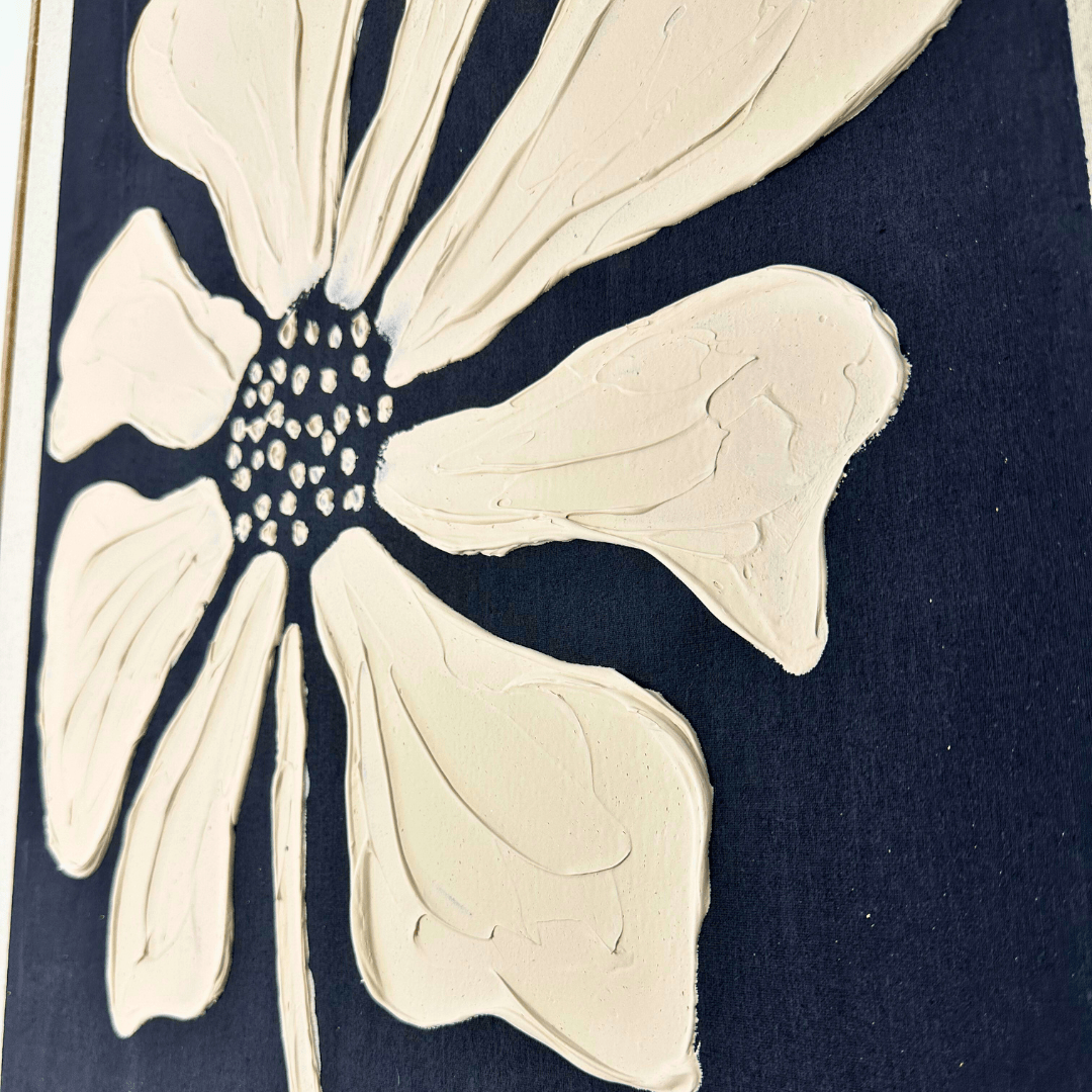 Cuadro Flor Serena - Relieve - 90 x 60 cm - Decoración - Disponible en Dreamy Home!