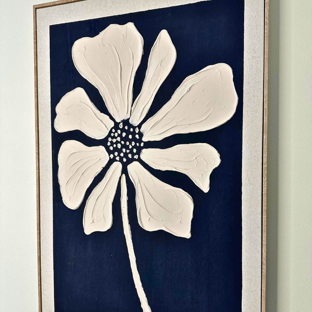 Cuadro Flor Serena - Relieve - 90 x 60 cm - Decoración - Disponible en Dreamy Home!