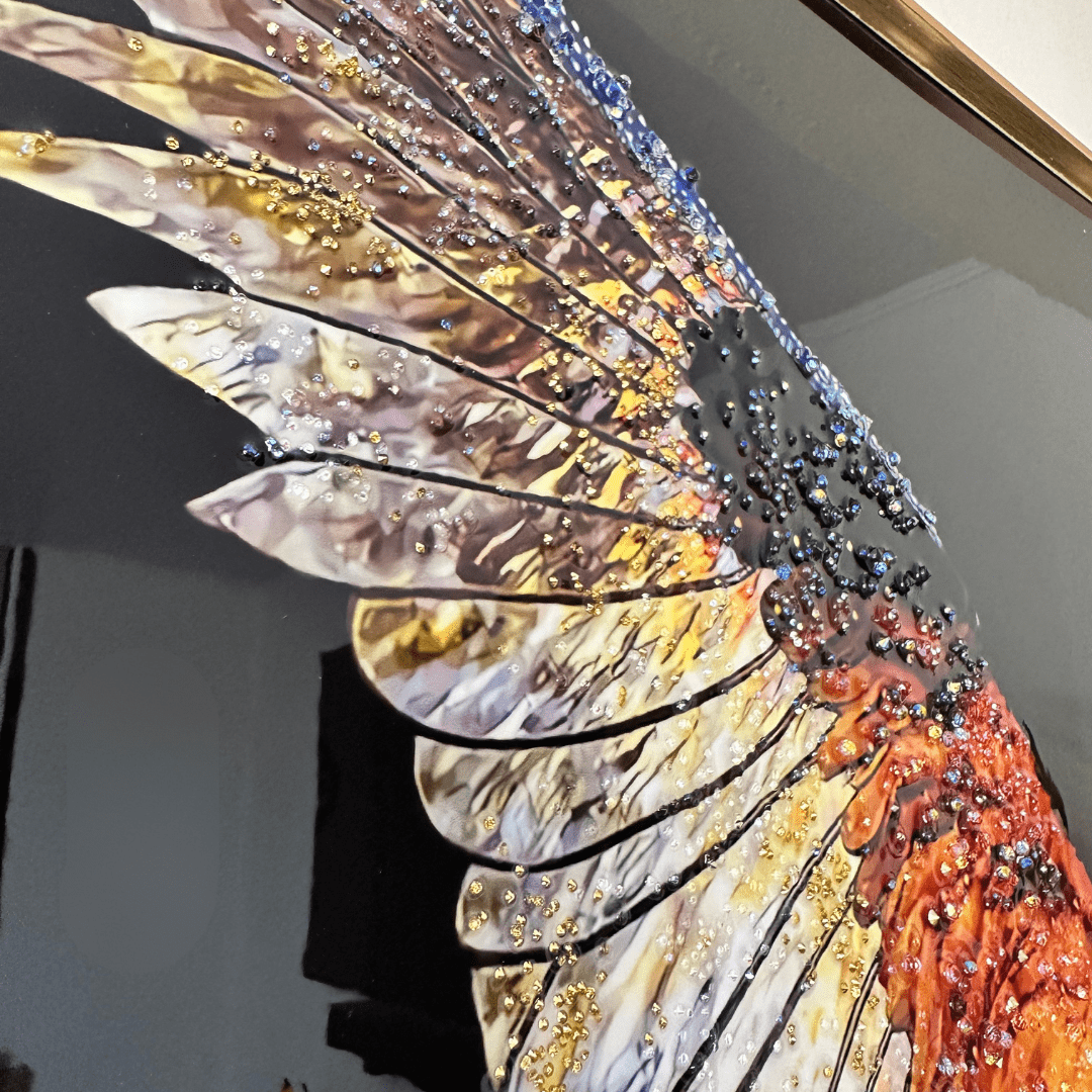 Cuadro Guacamayo - Resina Epóxica - 90 x 60 cm - Decoración - Disponible en Dreamy Home!