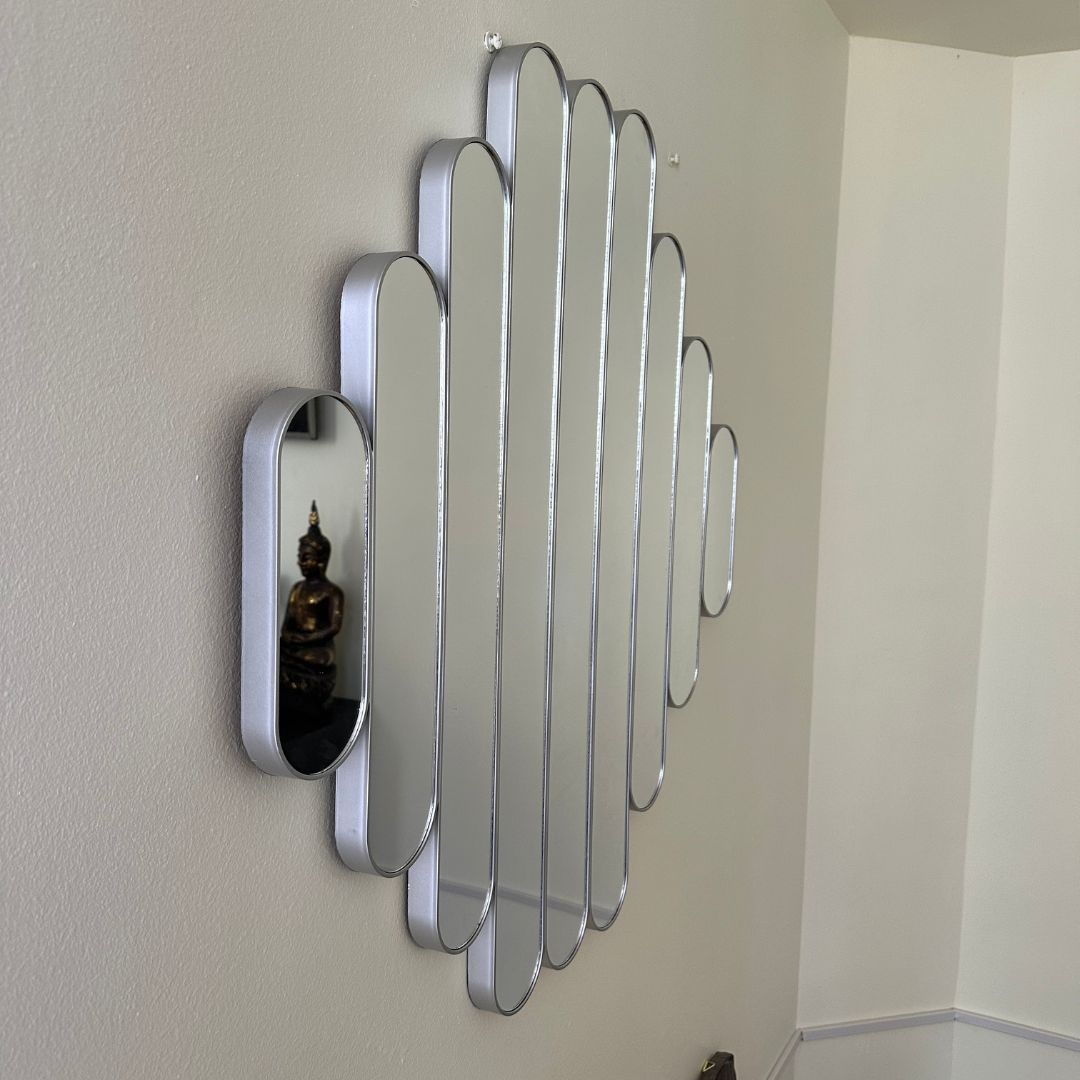 Espejo Decorativo - Diseño Moderno / Color Plateado / 80x80 cm - Disponible en Dreamy Home!