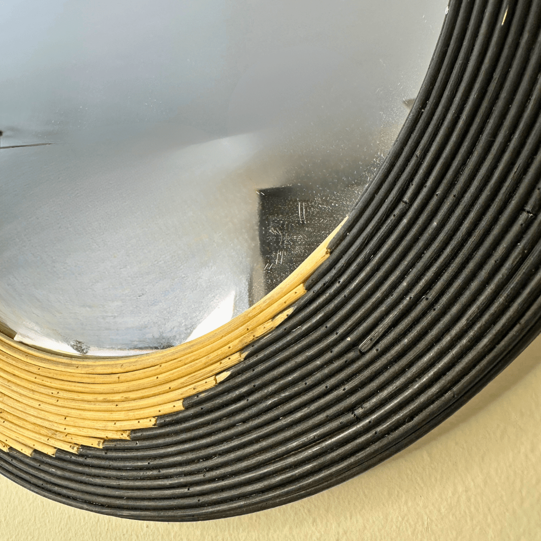 Espejo Redondo Bicolor Boho - 49 cm Diámetro - Disponible en Dreamy Home!