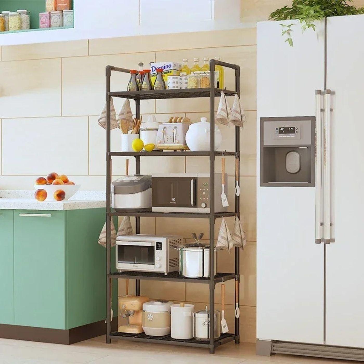 Estante Modular de Cocina - 5 Niveles / Plástico Reforzado / Altura Ajustable - Disponible en Dreamy Home!