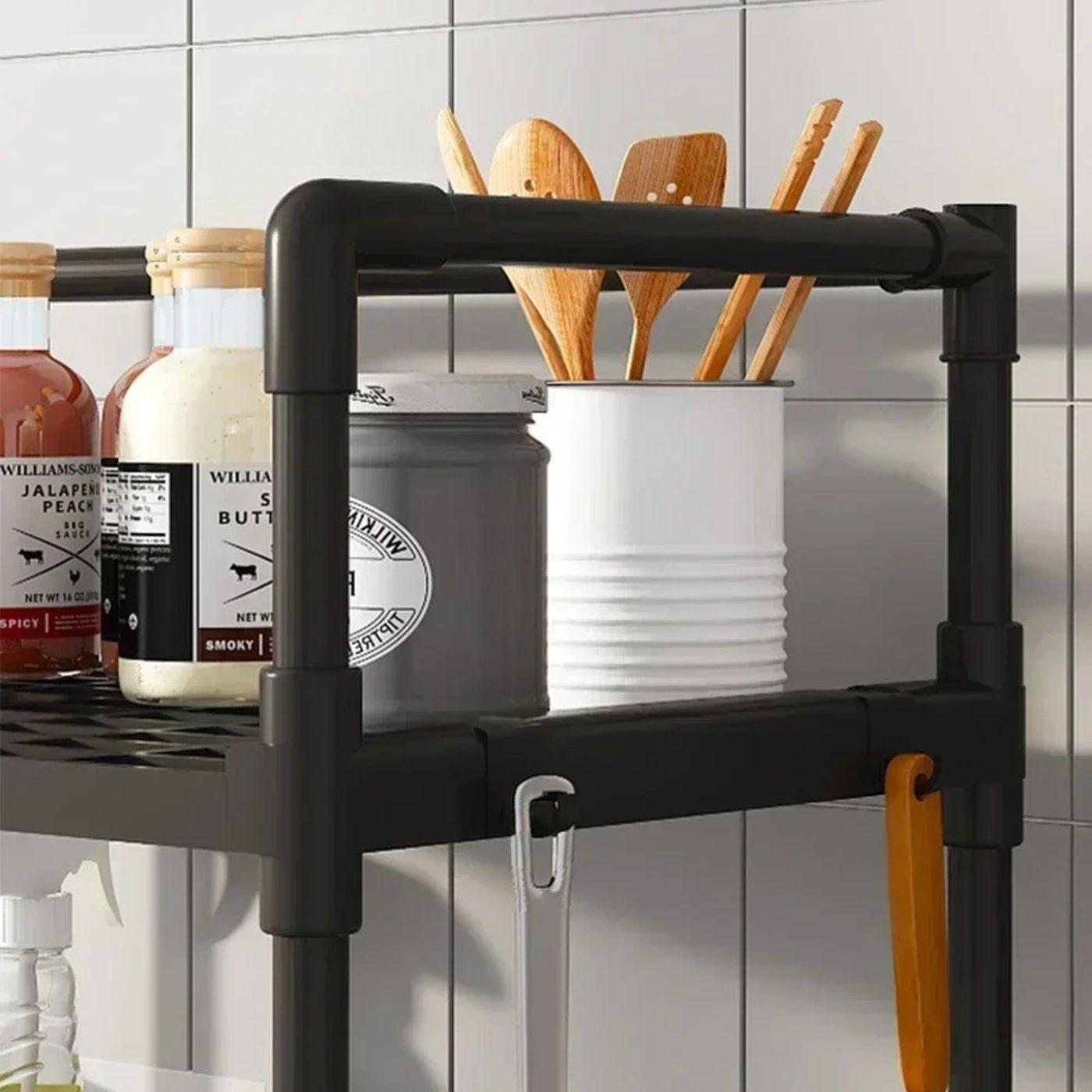 Estante Modular de Cocina - 5 Niveles / Plástico Reforzado / Altura Ajustable - Disponible en Dreamy Home!