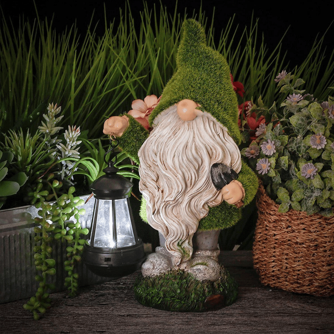 Estatua de Duende Solar - Resina / Luz Cálida / IP65 - Disponible en Dreamy Home!
