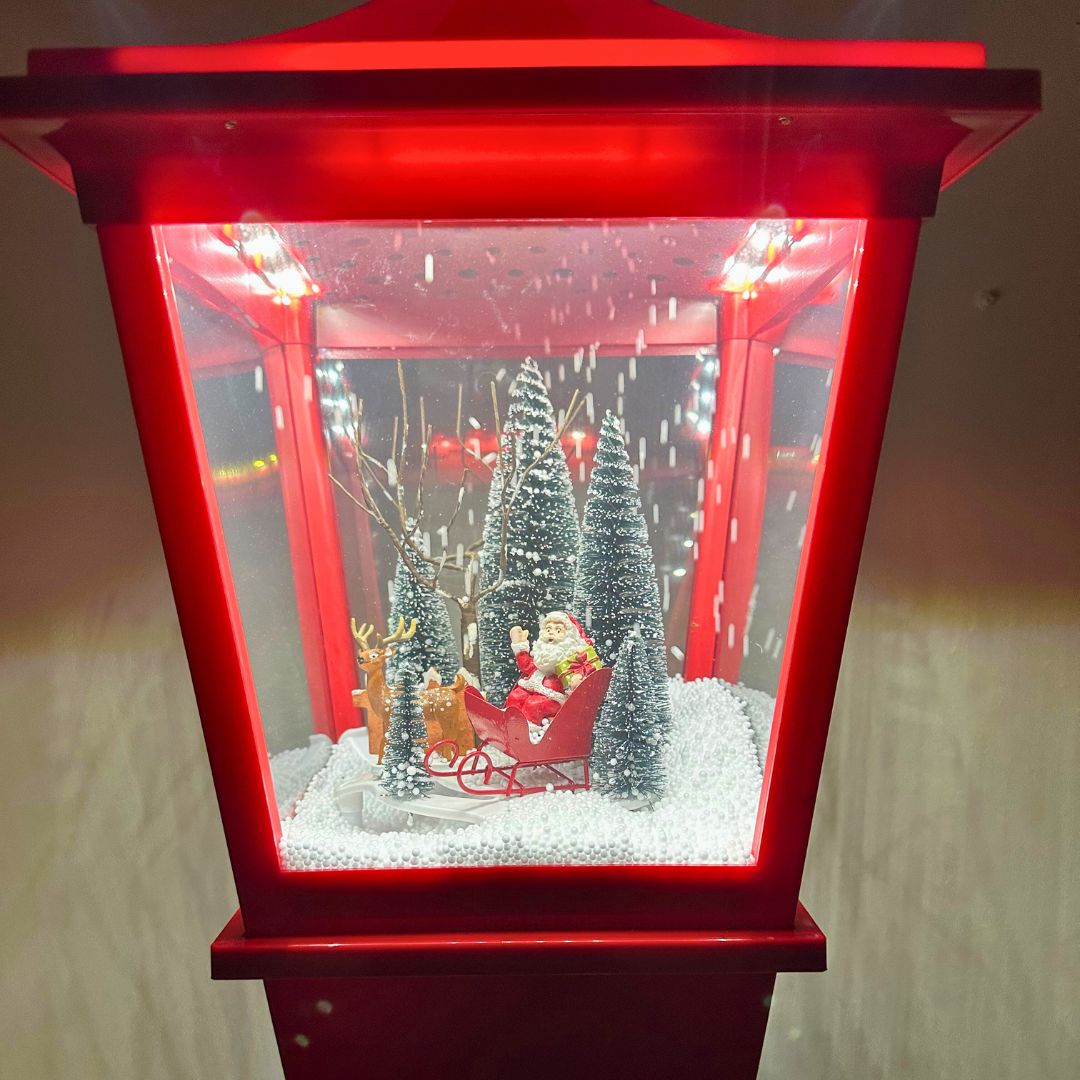 Farol Navideño Diseños - Sonido/Nieve/Movimiento Enchufe - Disponible en Dreamy Home!