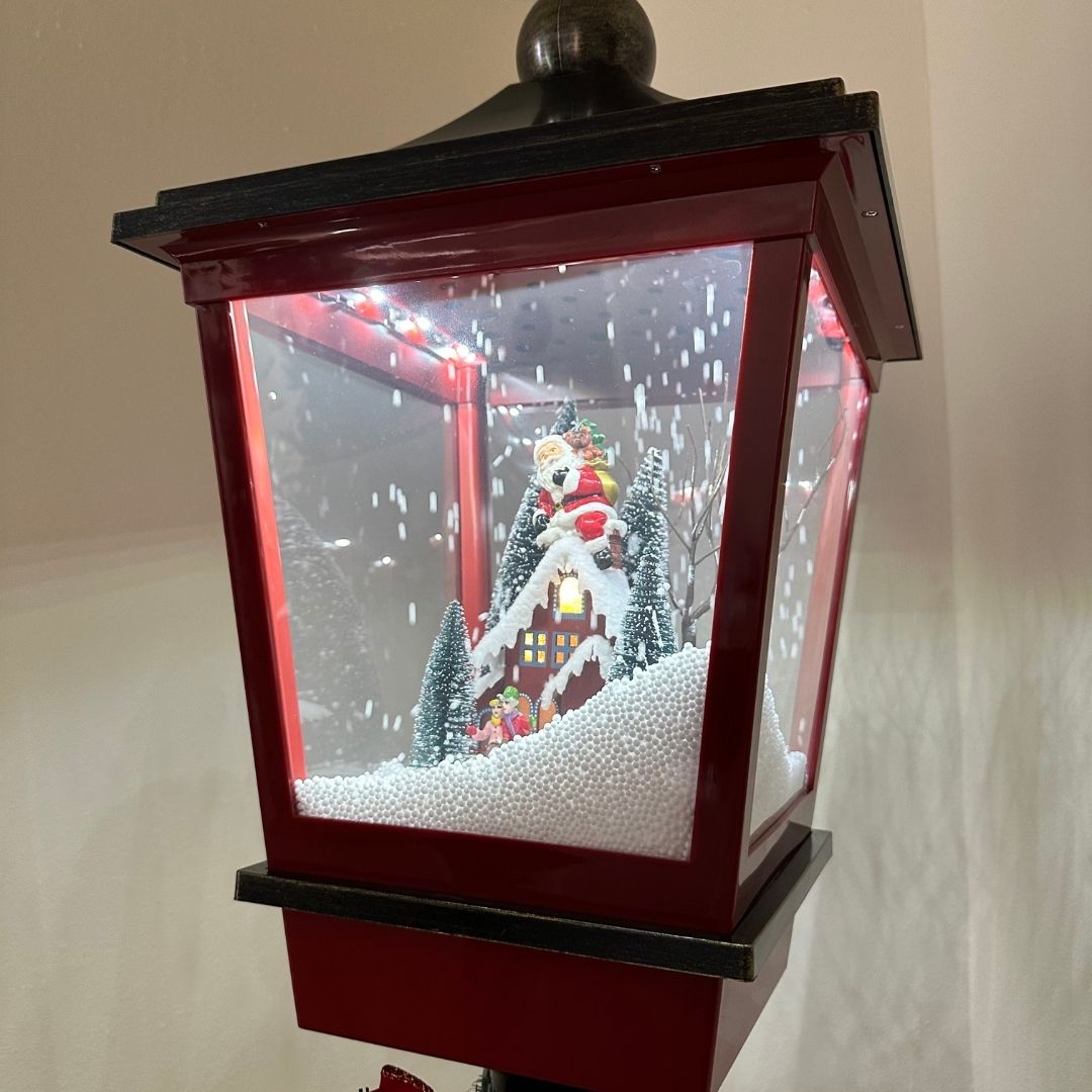 Farol Navideño Diseños - Sonido/Nieve/Movimiento Enchufe - Disponible en Dreamy Home!