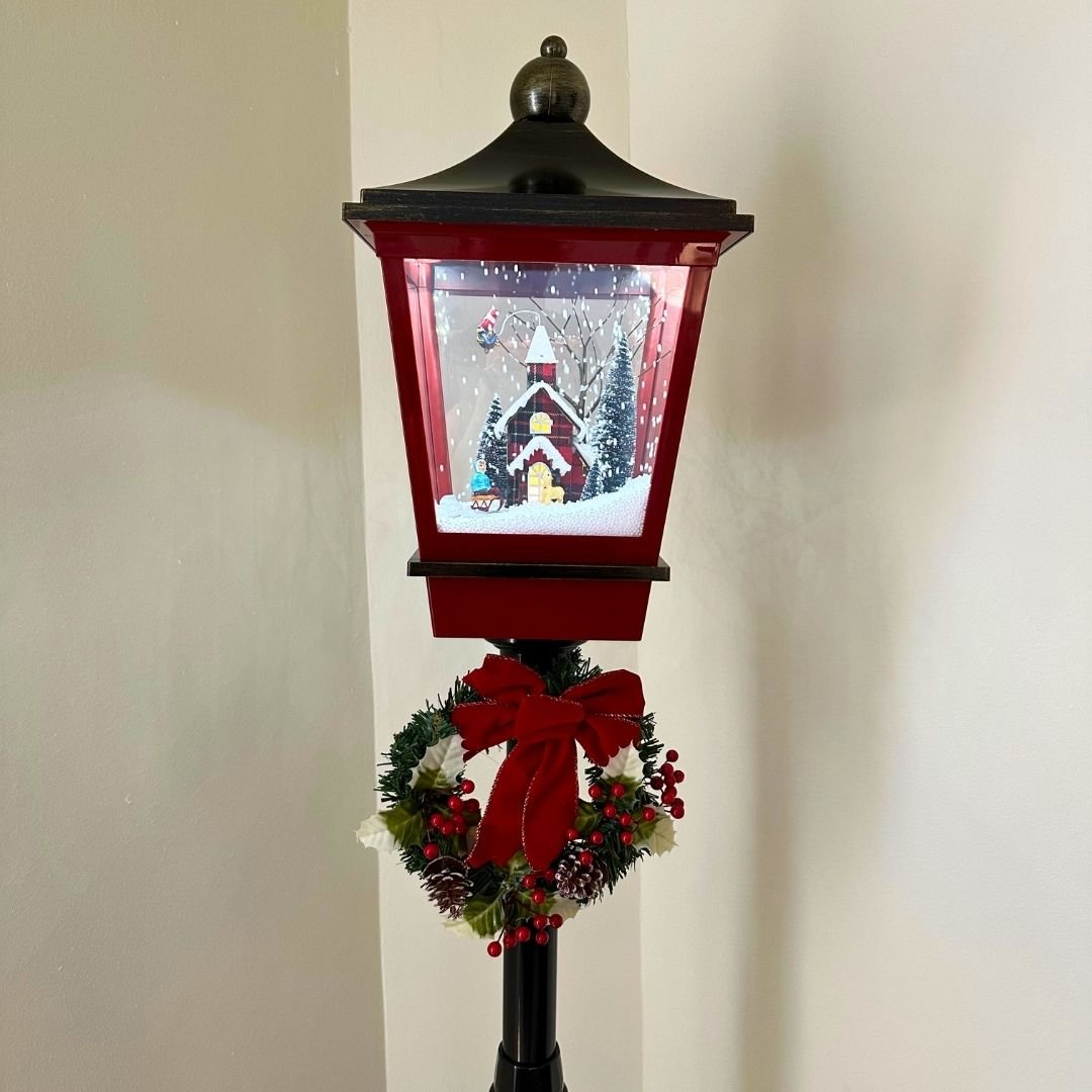Farol Navideño Diseños - Sonido/Nieve/Movimiento Enchufe - Disponible en Dreamy Home!