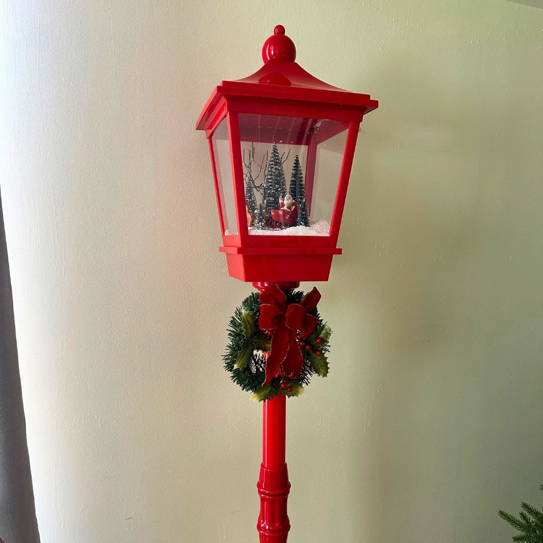 Farol Navideño Diseños - Sonido/Nieve/Movimiento Enchufe - Disponible en Dreamy Home!