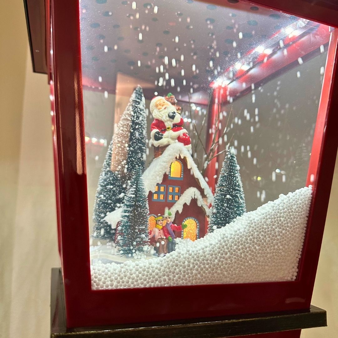 Farol Navideño Diseños - Sonido/Nieve/Movimiento Enchufe - Disponible en Dreamy Home!