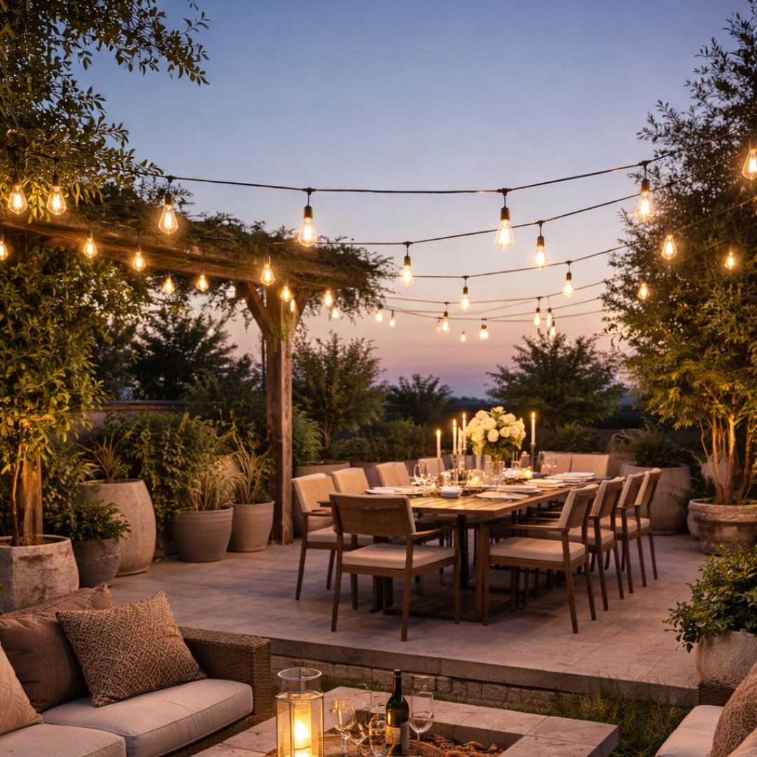 Guirnalda de Ampolletas Eléctrica - Certificación SEC Incluye 10 Ampolletas 10 y 5 m - Disponible en Dreamy Home!