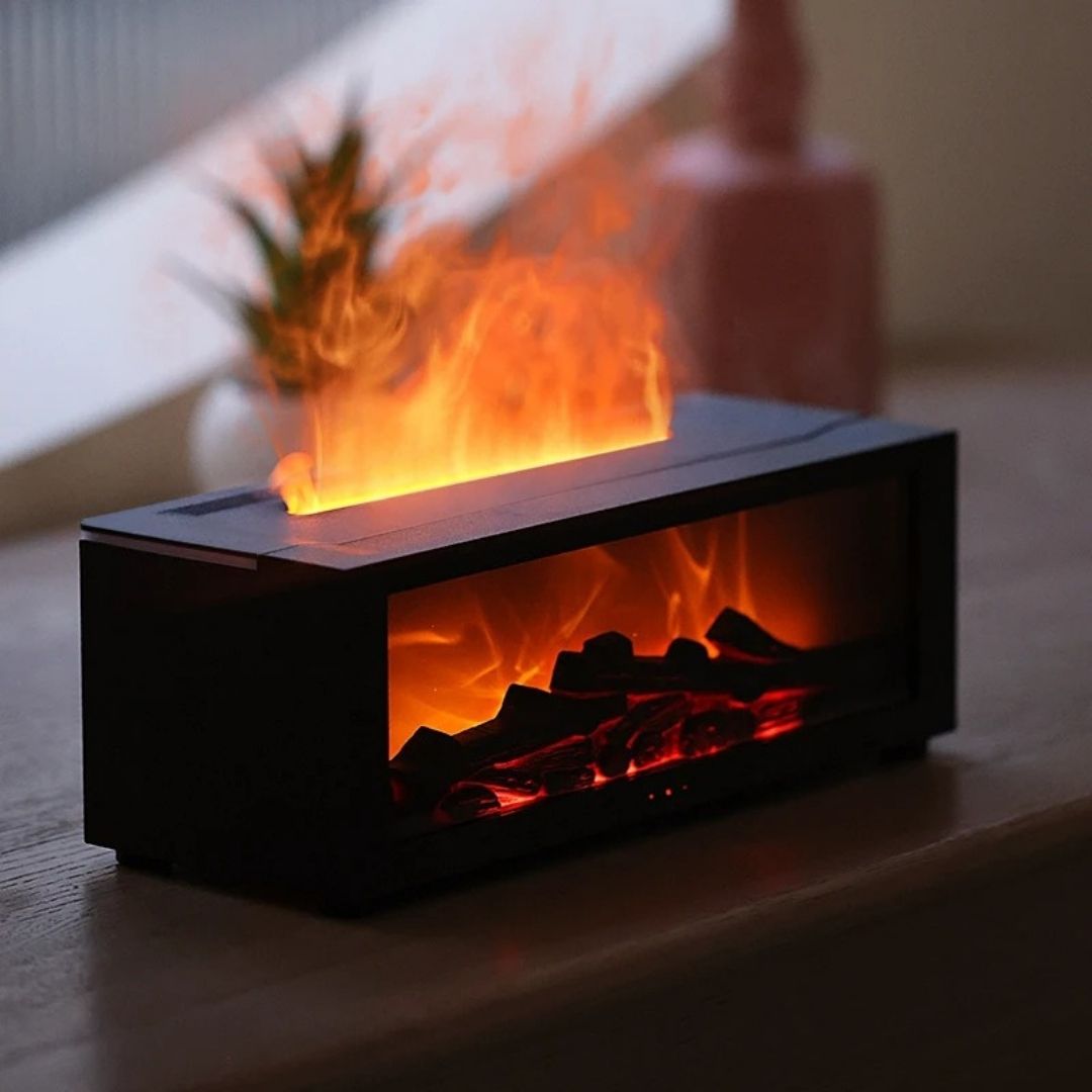 Humidificador Chimenea LED – Aroma / Temporizador / Efecto Llama - Iluminación - Disponible en Dreamy Home!