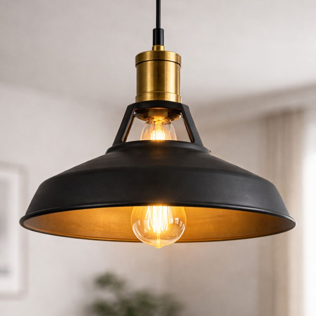 Lámpara Colgante Campana Loft - 1 m de Altura / Metal / Incluye Ampolleta - Casa y jardín - Disponible en Dreamy Home!