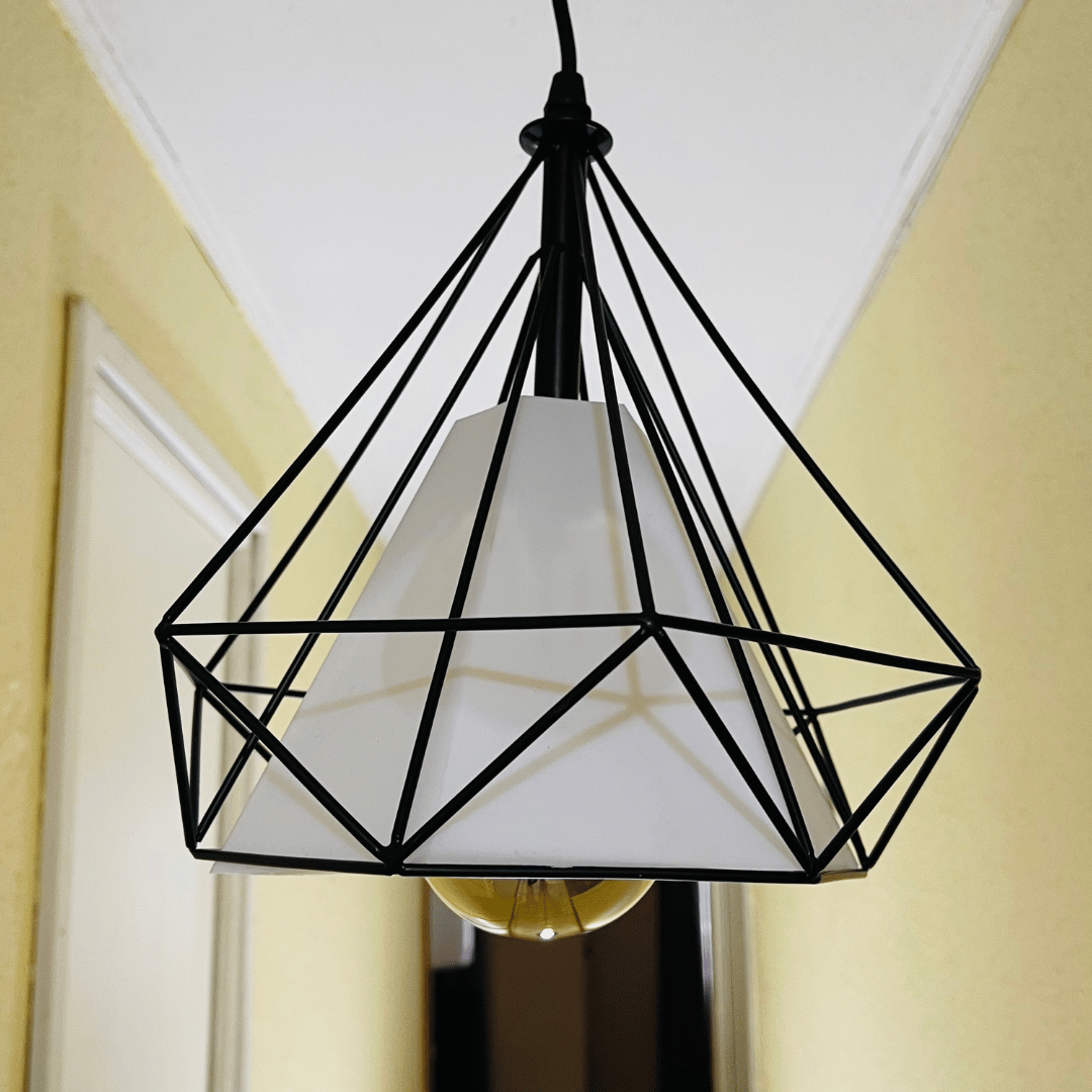 Lámpara Colgante Diamante - 1 m Altura / Pantalla / Incluye Ampolleta - Casa y jardín - Disponible en Dreamy Home!