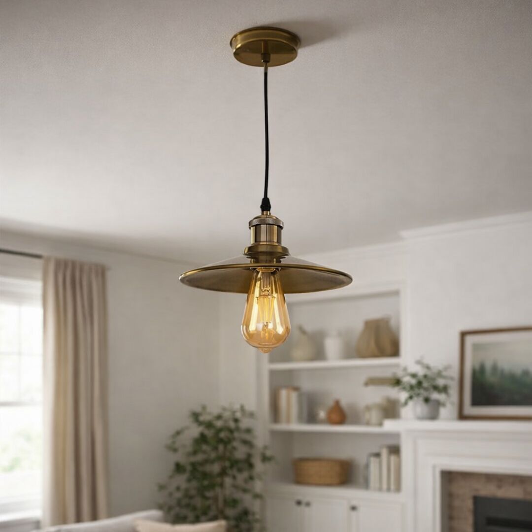 Lámpara Colgante Gold - 1 m de Altura / Metal / Incluye Ampolleta - Casa y jardín - Disponible en Dreamy Home!