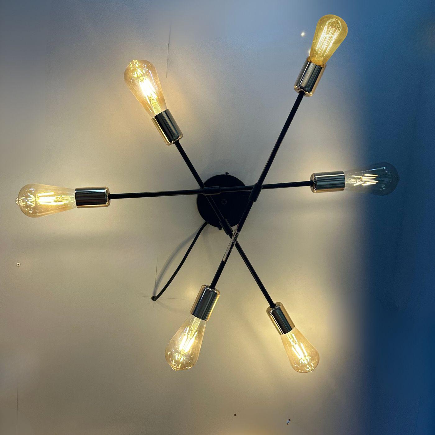 Lámpara de Techo Orion Luxe – 6 Luces / Metal / Incluye Ampolletas - Casa y jardín - Disponible en Dreamy Home!