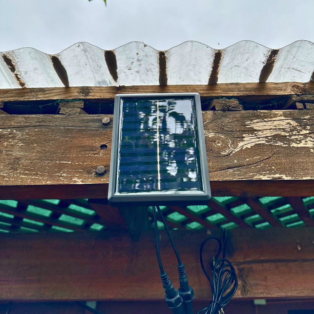 Lámpara Soquete Solar Doble - Luz Cálida / Control Remoto / Cable 3 m - Disponible en Dreamy Home!