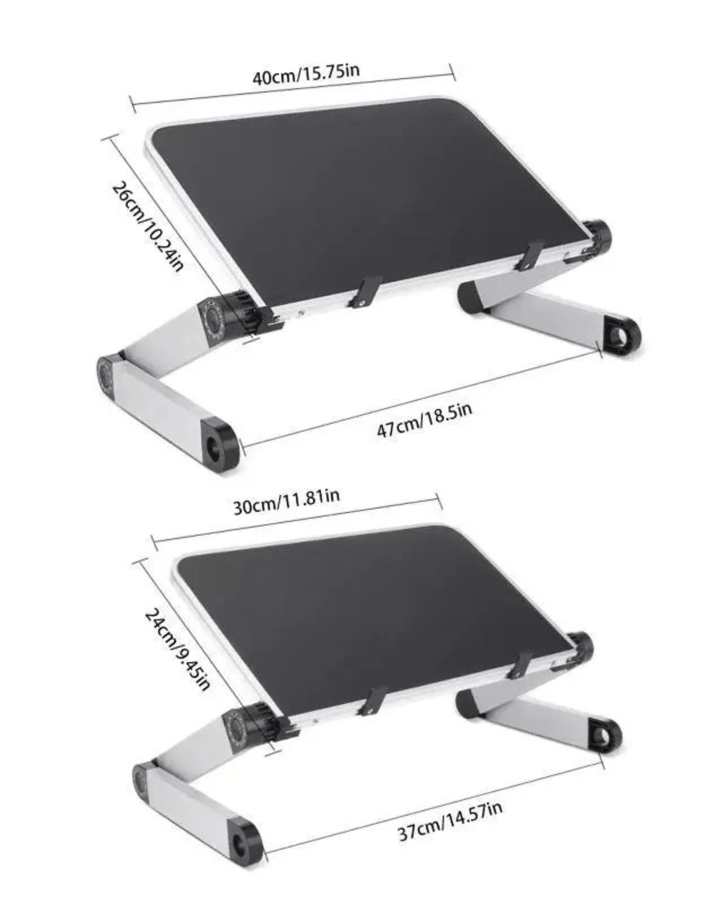 Mesa Multifuncional de Aluminio - Plegable / Inclinable / Patas Articuladas - Disponible en Dreamy Home!
