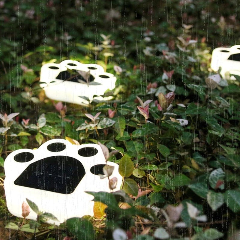 Set de 4 Patitas de Perro Solar - Luz Cálida / IP65 - Disponible en Dreamy Home!