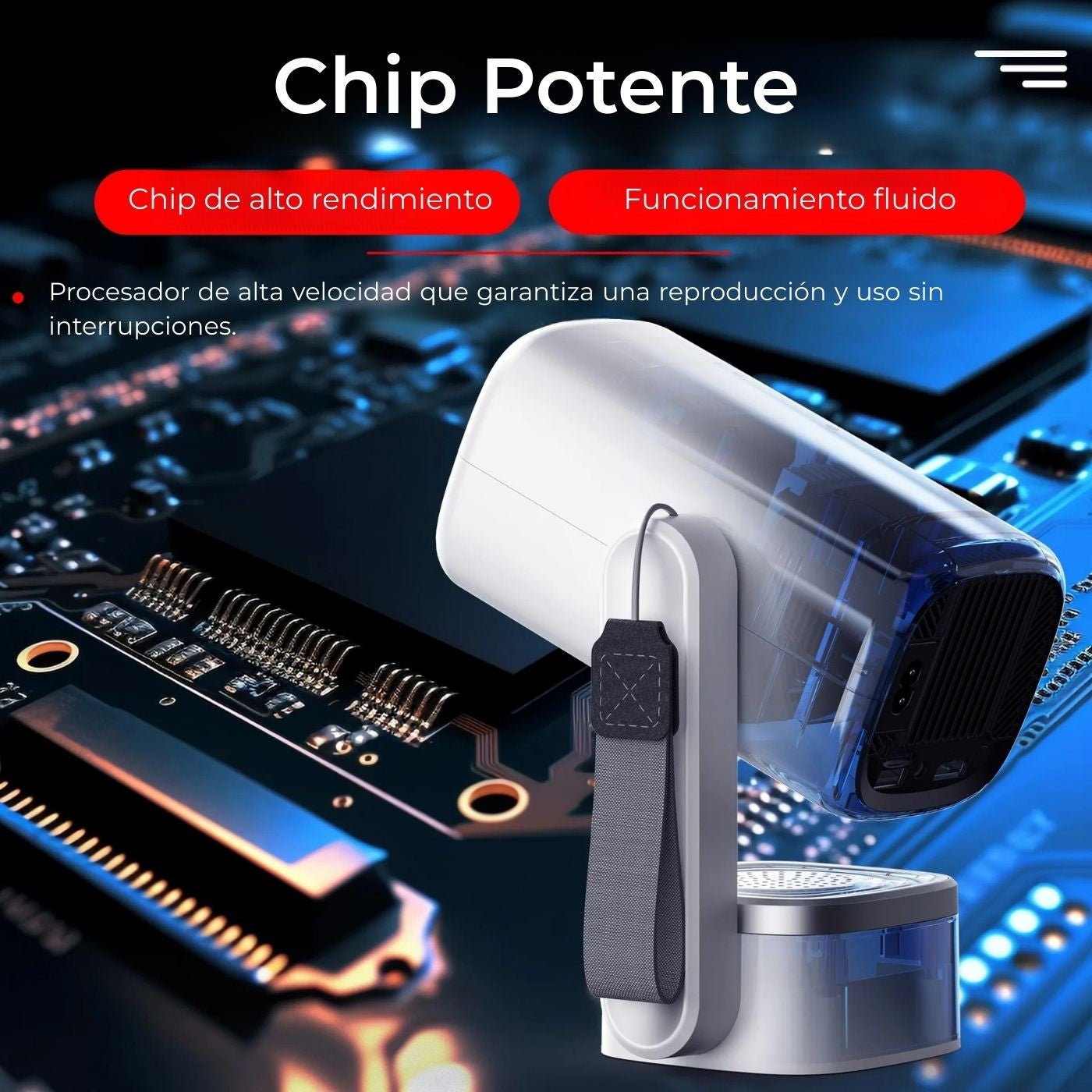 Proyector Smart Portátil 4K / Cine en Casa Todo - en - Uno - Disponible en Dreamy Home!