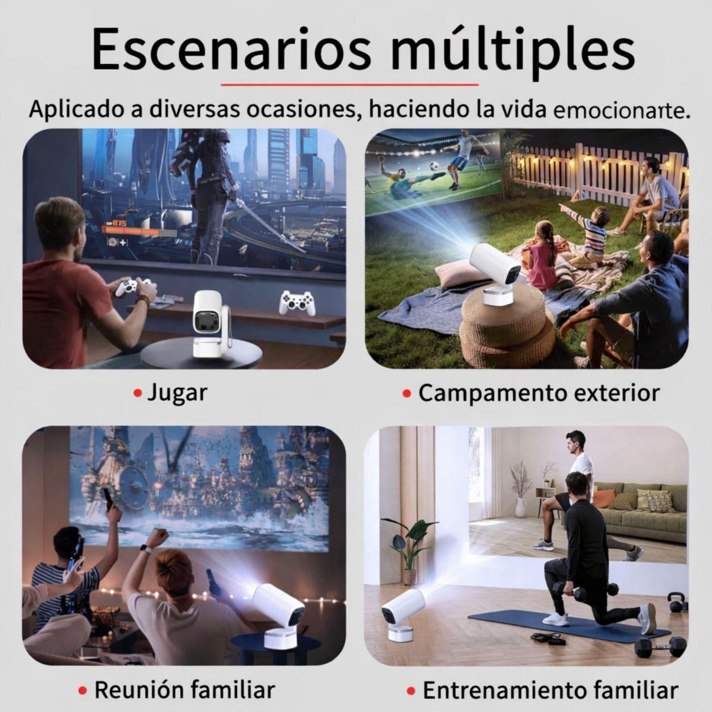 Proyector Smart Portátil 4K / Cine en Casa Todo - en - Uno - Disponible en Dreamy Home!