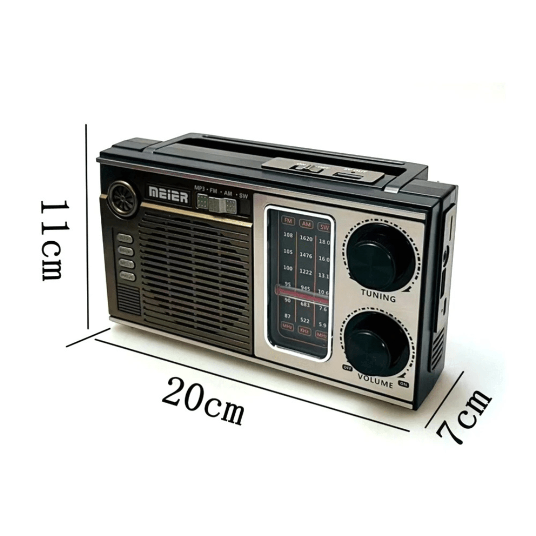 Radio con Panel Solar - FM / Bluetooth / Luz / Carga USB - Luces nocturnas e iluminación ambiente - Disponible en Dreamy Home