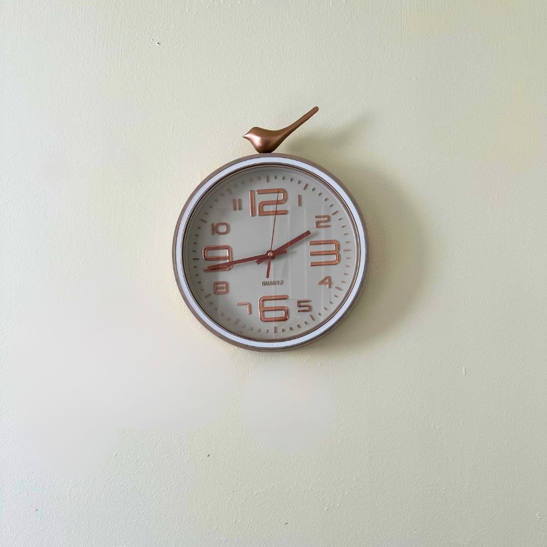 Reloj Rose Gold - Motivo Reno / Números 3D / Diámetro 30 cm - Decoración - Disponible en Dreamy Home!