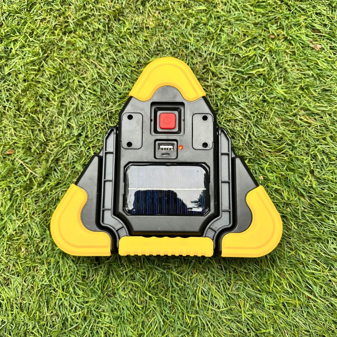 Triángulo LED Emergencia Solar - Luz Roja / Luz Blanca / USB - Luces nocturnas e iluminación ambiente - Disponible en Dreamy Home!