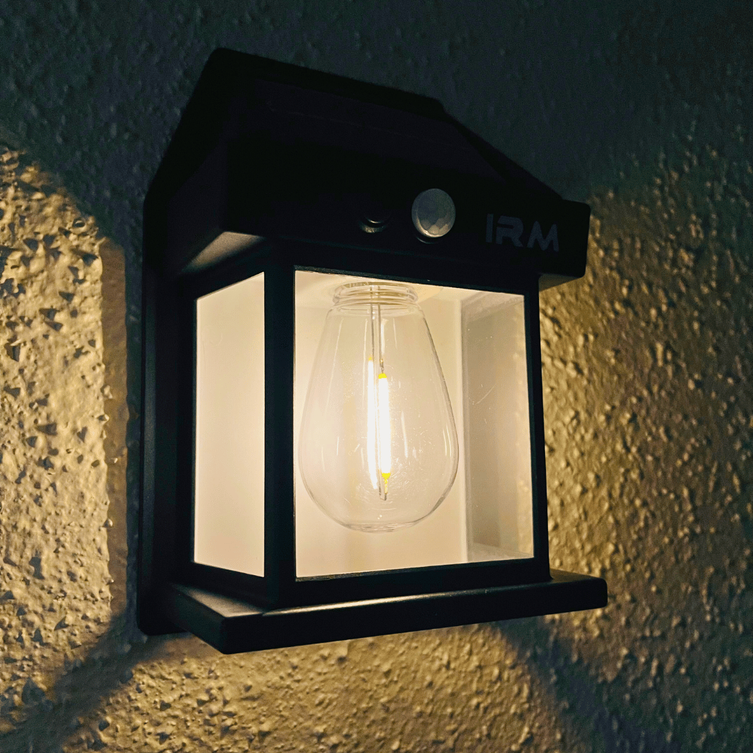 Apliqué Farol de Pared Solar - Sensor / IP65 / 1 o 2 luces cálidas - Disponible en Dreamy Home!
