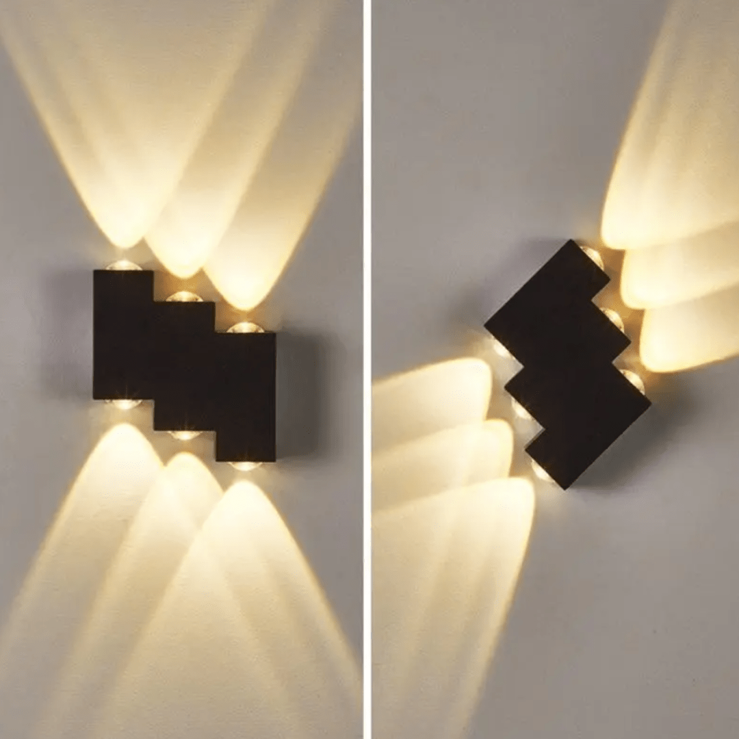 Apliqué zigzags - Luz Cálida / IP44 / Metal - Disponible en Dreamy Home!