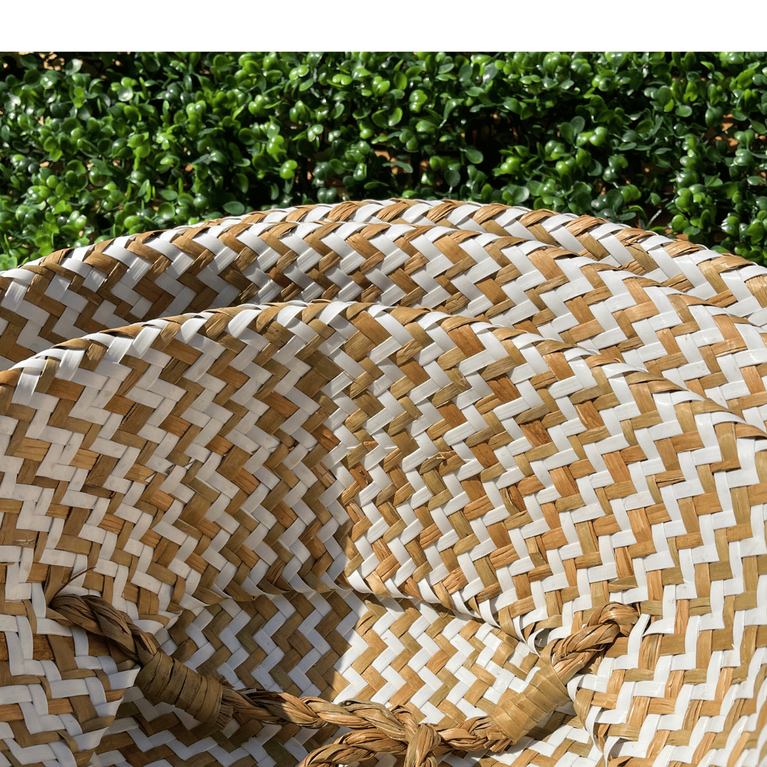 Canasto Multiuso Extensible - Tejido Natural / Blanco Beige / 35 cm - Decoración - Disponible en Dreamy Home!