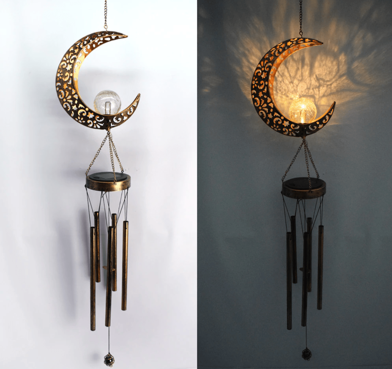 Colgante de Viento Solar - Luz Cálida / Metal / IP44 - Disponible en Dreamy Home!